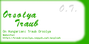 orsolya traub business card